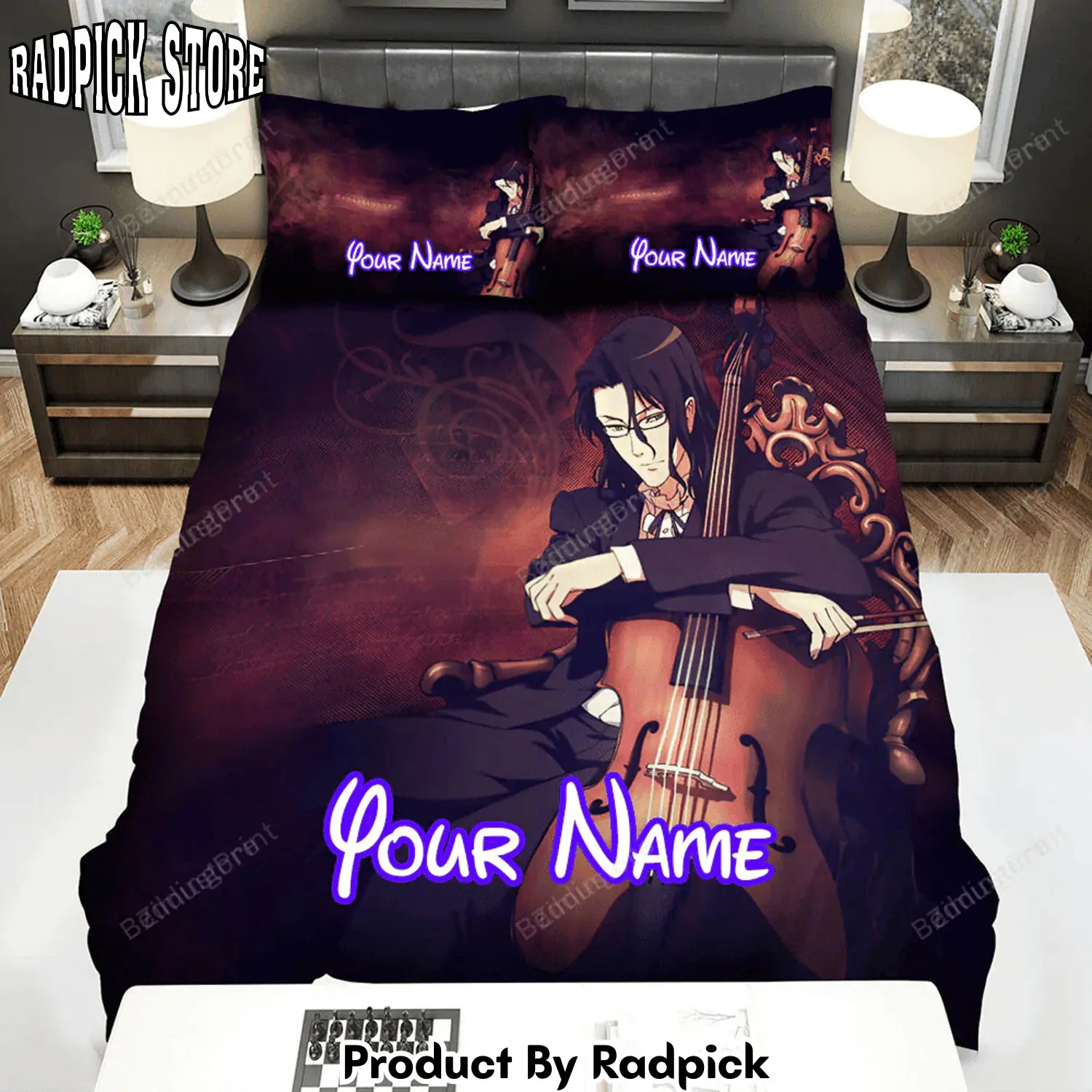 Radpick the blood2b anime hagi and his cello bed sheets spread duvet cover personalized name bedding sets rp3271369
